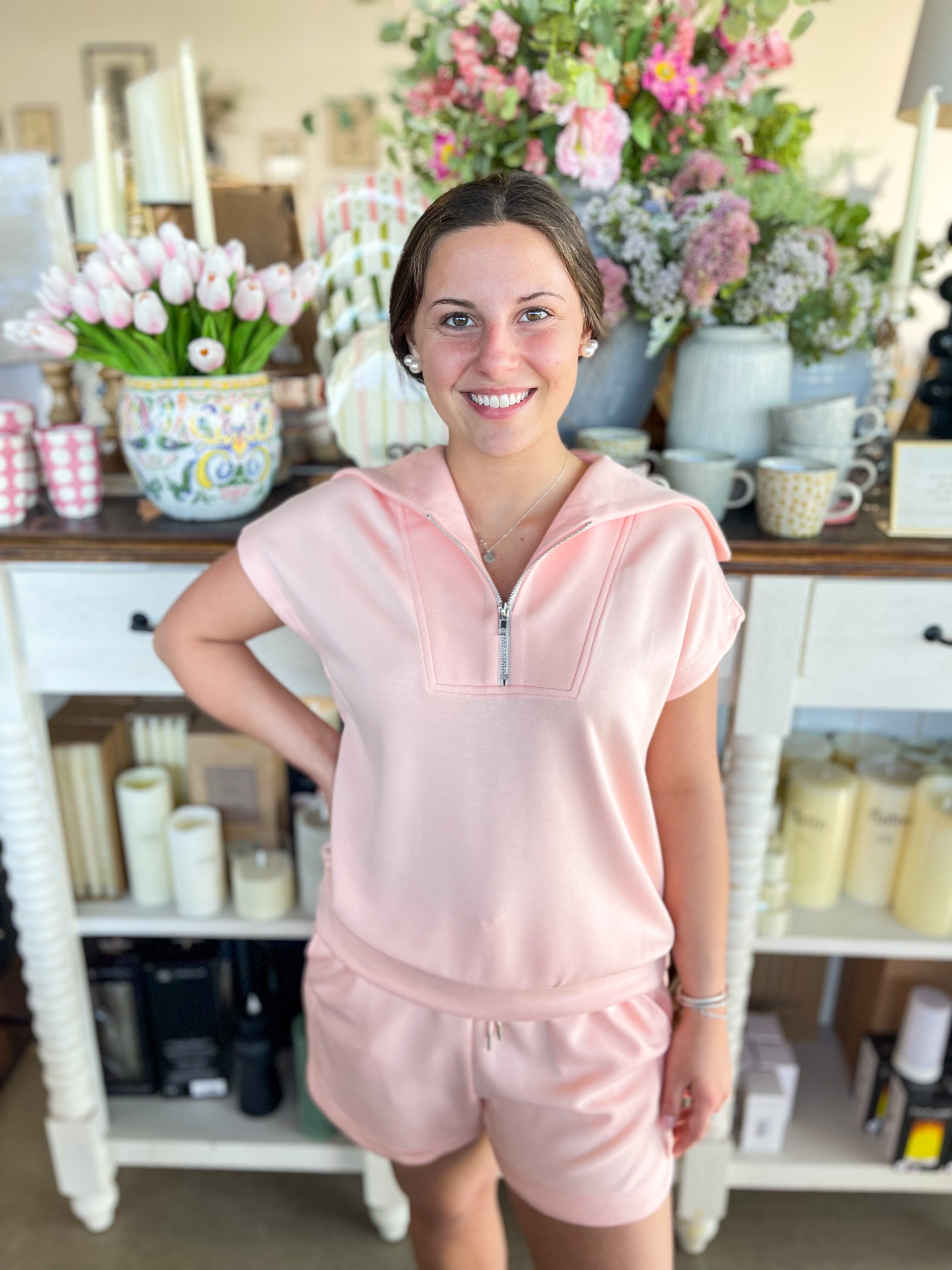 Katydid Peach Scuba Set – Kenzie Parker