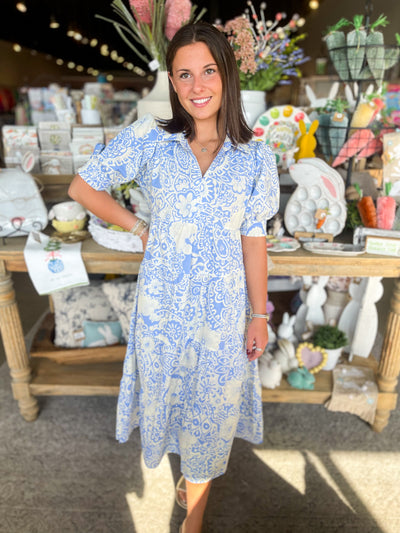 Umgee Blue Orchid Dress