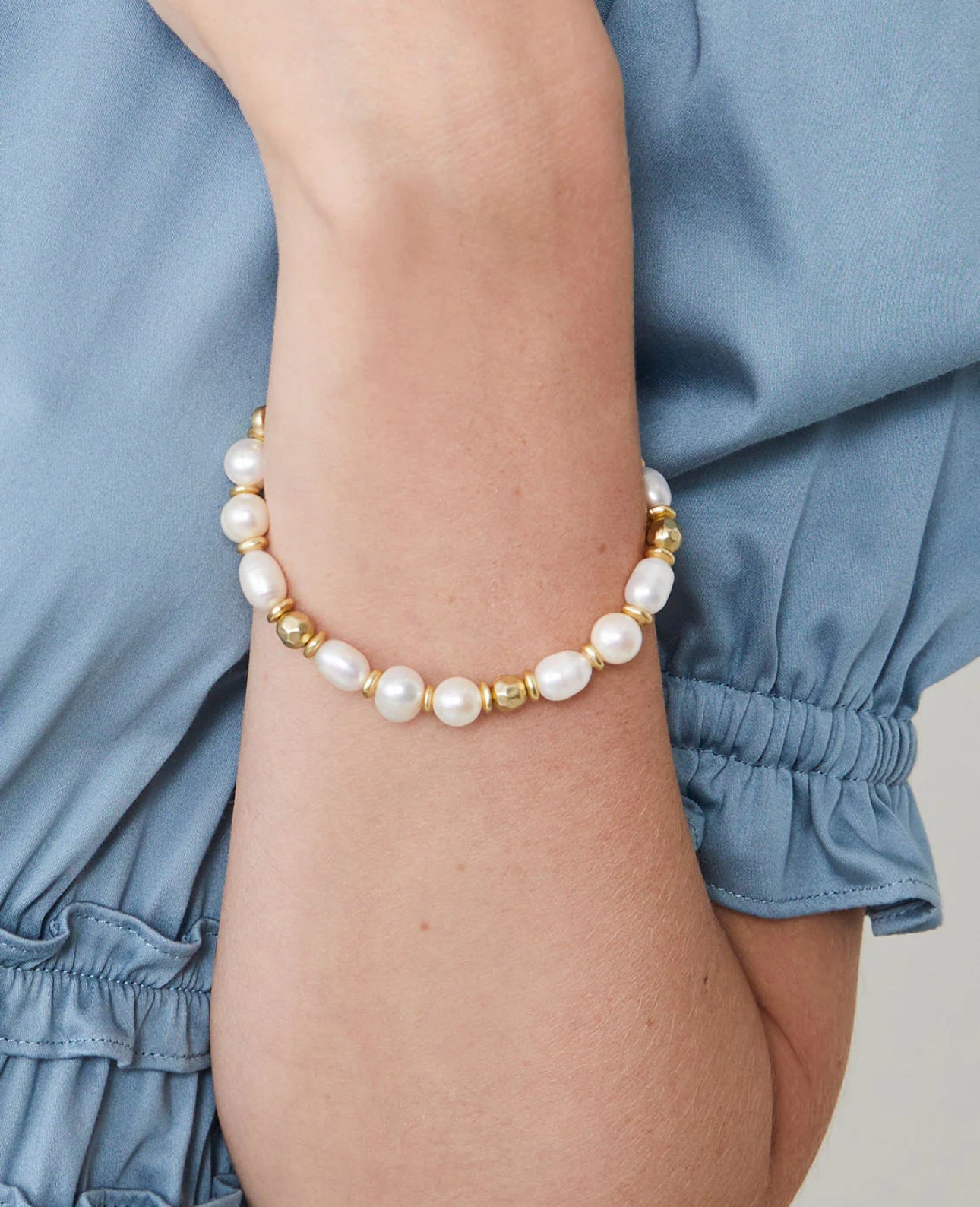 Spartina Pearl Stretch Bracelet 8mm Pearl