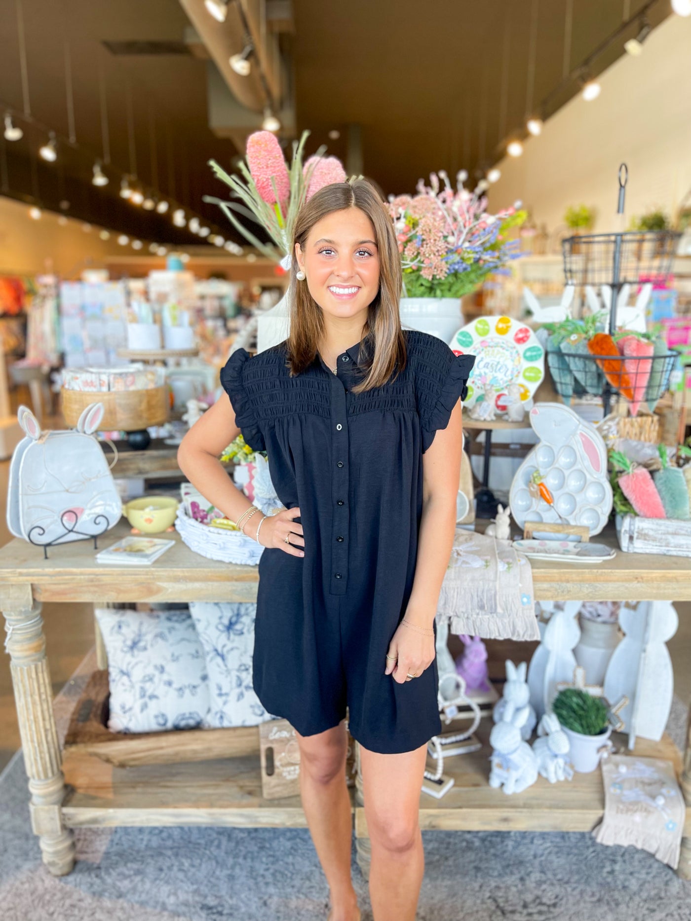 Black Kenna Romper