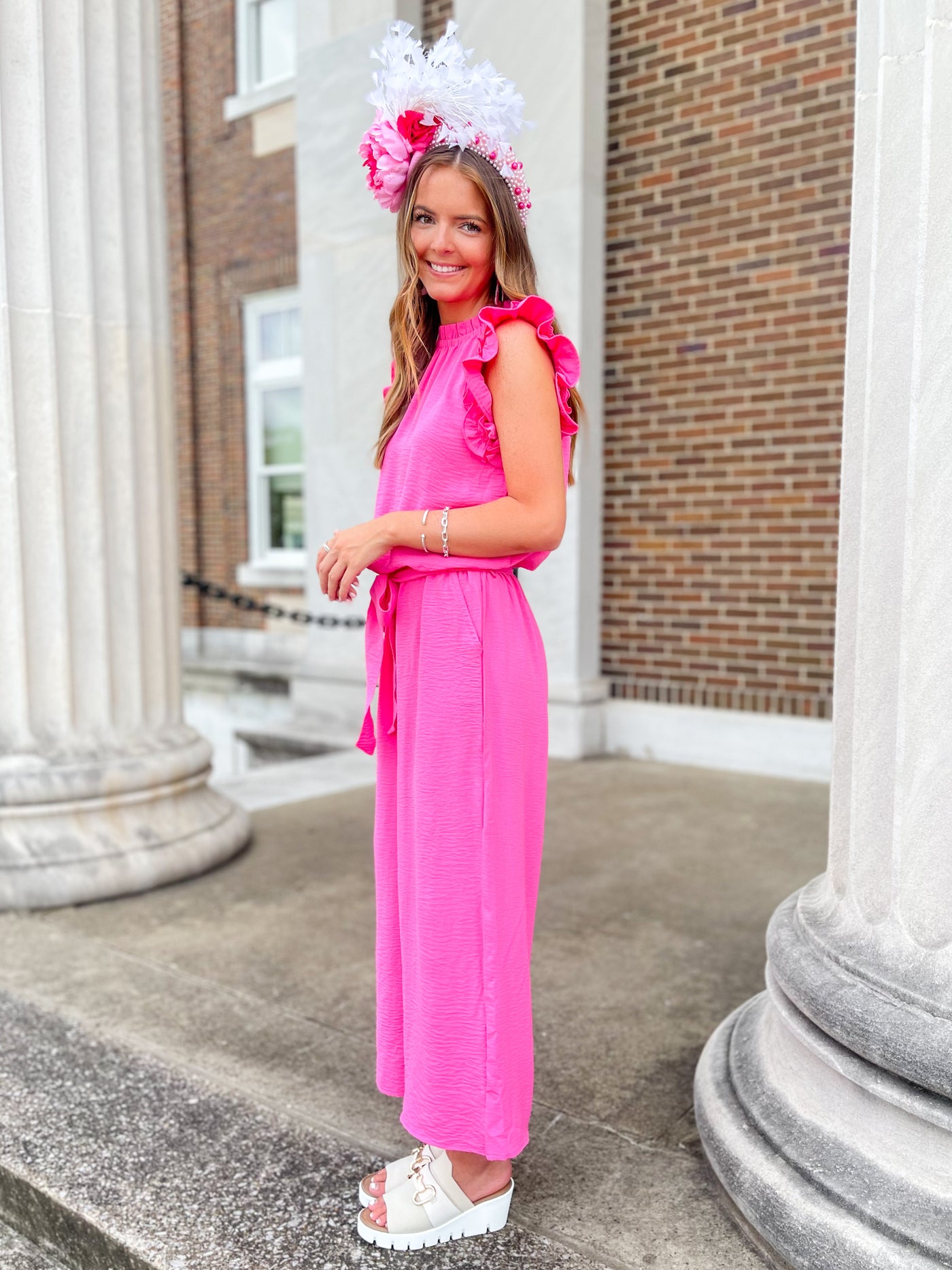 Arlette Pink Jumpsuit