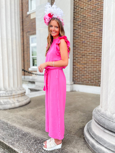 Arlette Pink Jumpsuit