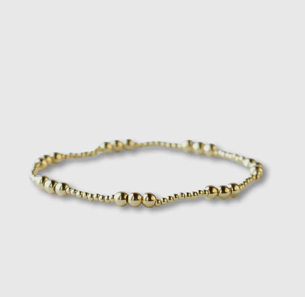 Gold Beaded Trio Bracelet
