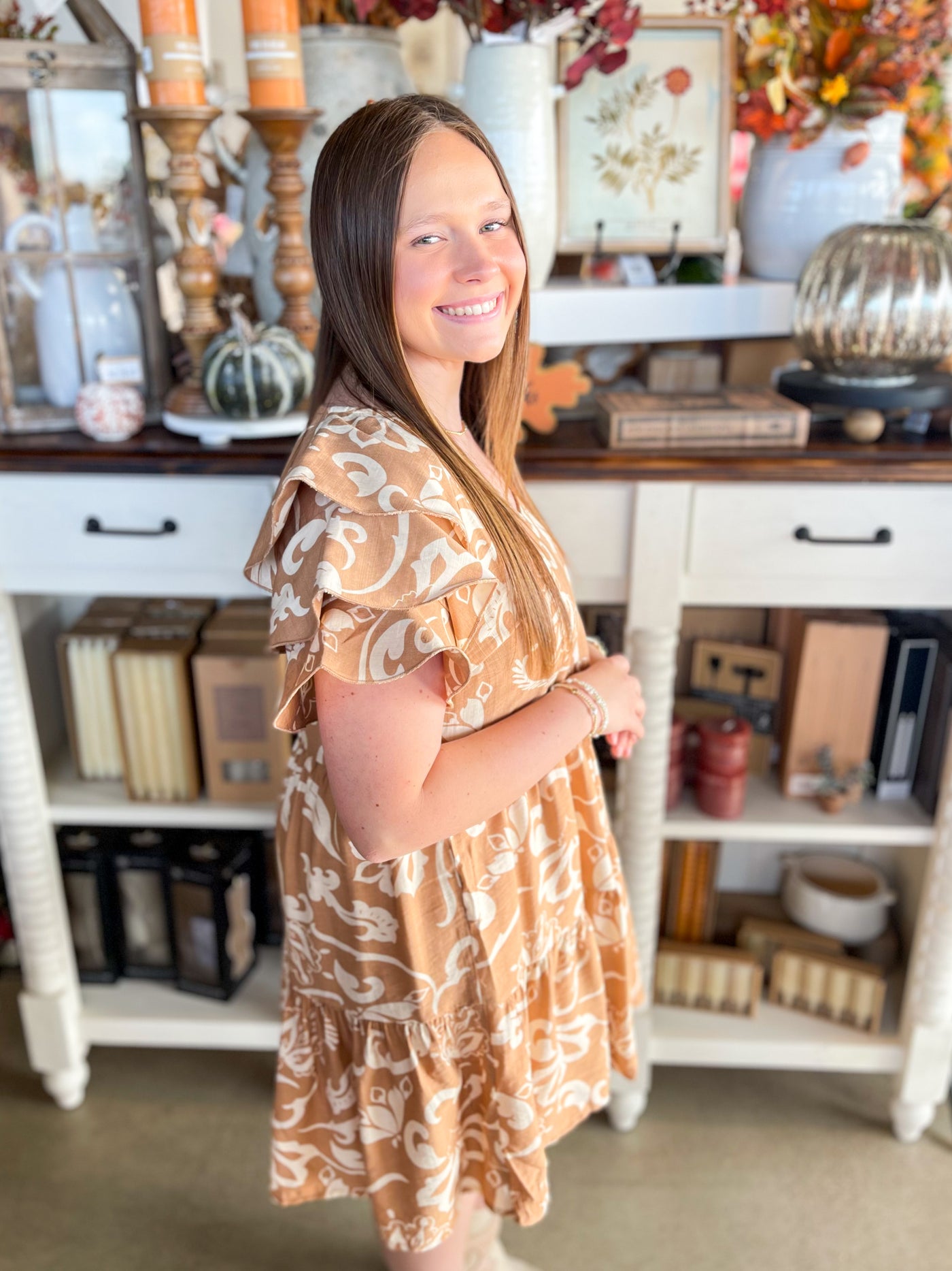 Taupe Larias Dress