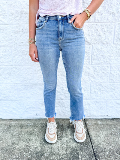 Jessica High Rise Straight Jean