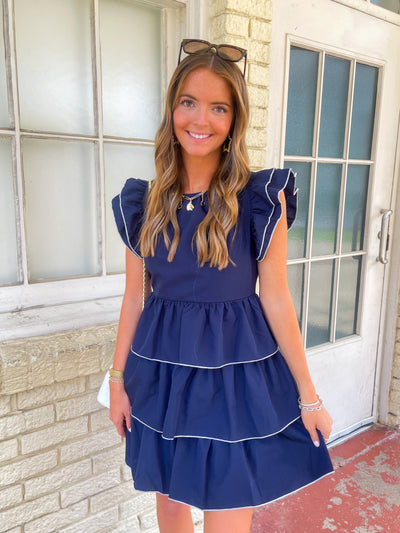 Navy Barrett Dress