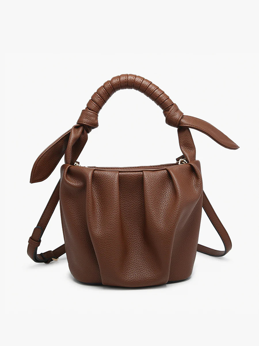 Jenn&Co Lacey Brown Bucket Bag