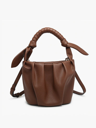 Jenn&Co Lacey Brown Bucket Bag
