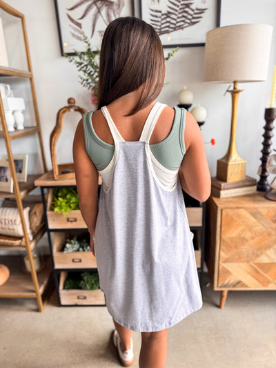 Wren Grey White Dress