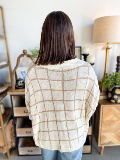 Jodifl Taupe/Ivory Khloe Sweater