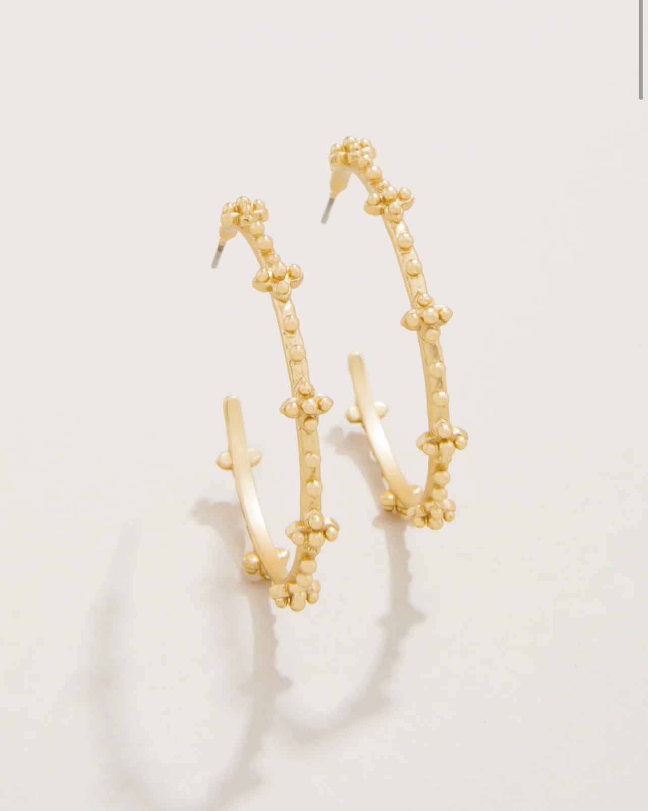 Richmond Hill Hoop Earrings 40mm Gold