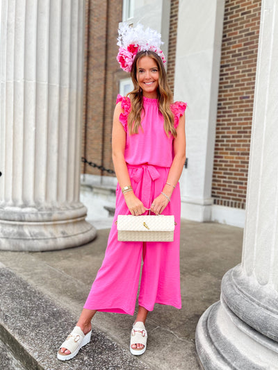 Arlette Pink Jumpsuit