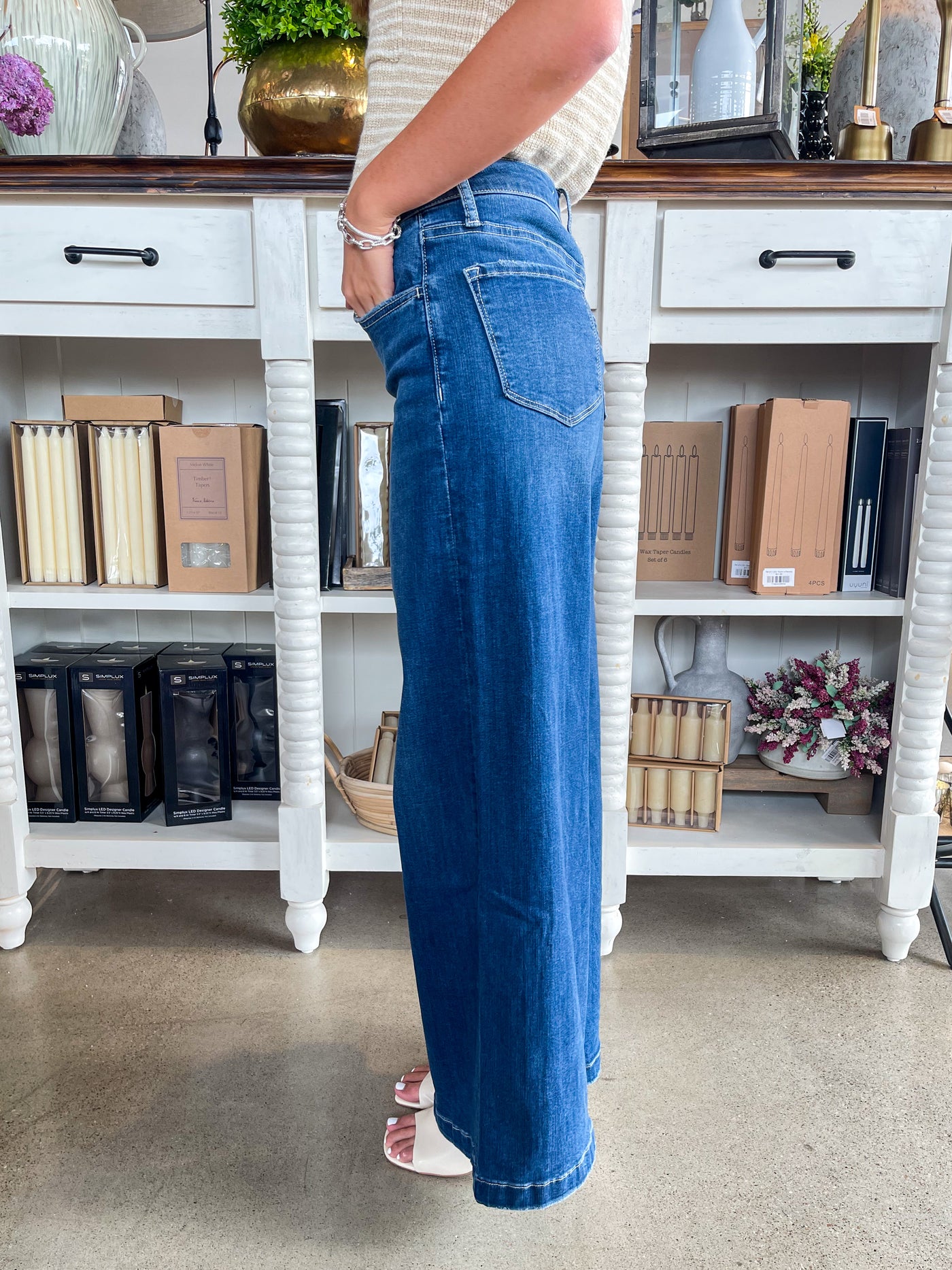 Vervet Mid Rise Palazzo Jean