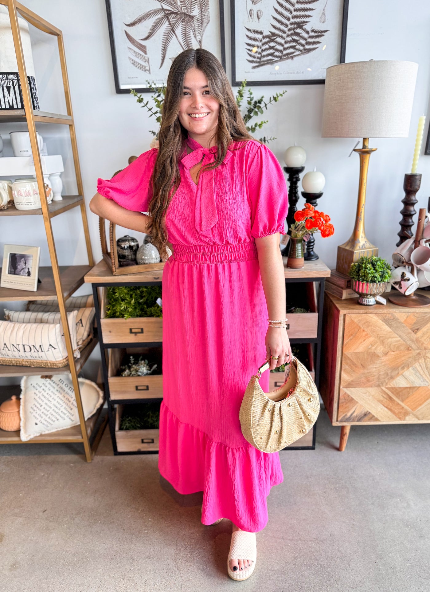 Valencia Pink Maxi Dress