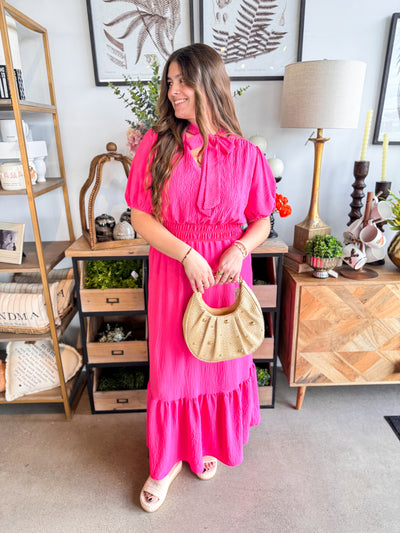 Valencia Pink Maxi Dress