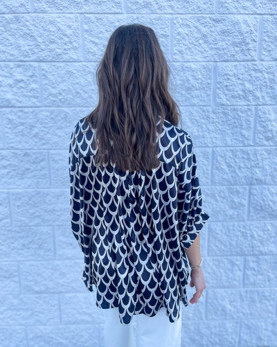 Black Loose Fit Dahlea Top