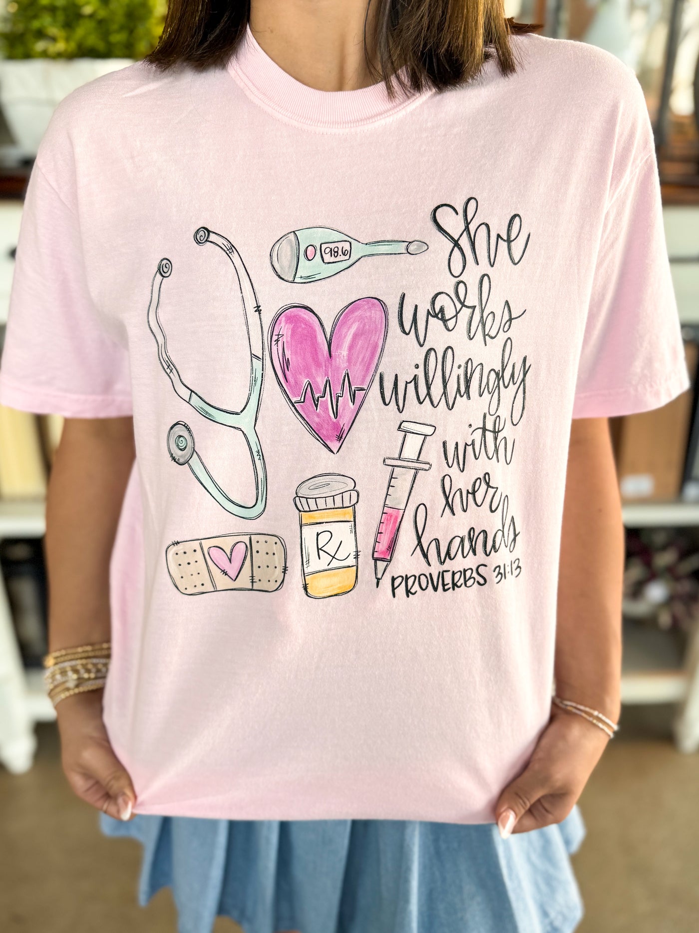 Nurse She Works Willingly Tee