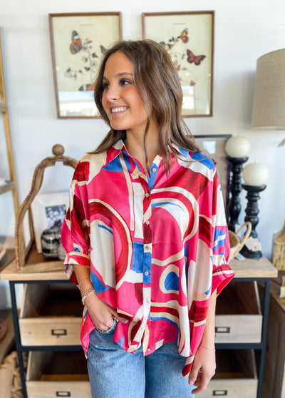Pink Dolman Sleeve Danni Top