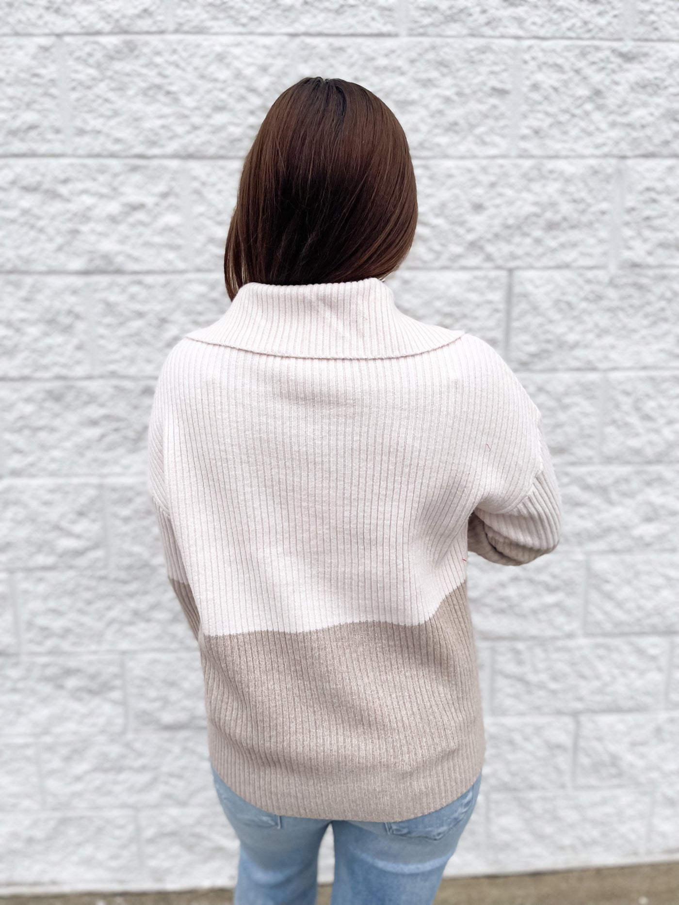 Marie Pullover Beige and Ivory