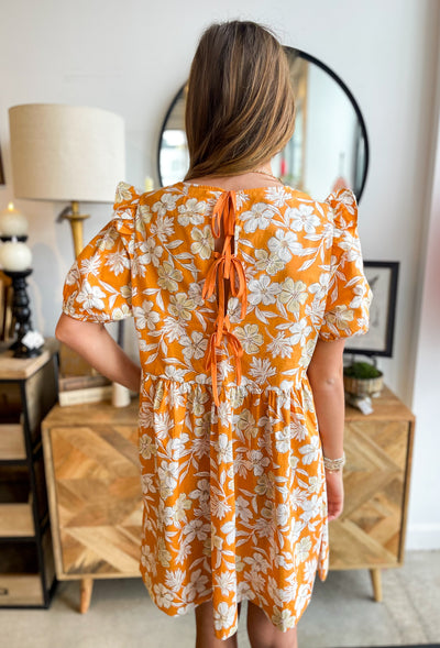 Umgee Peach Mix Fran Dress