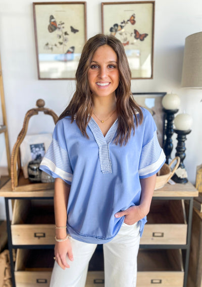 Umgee Peri Blue Bayla Top