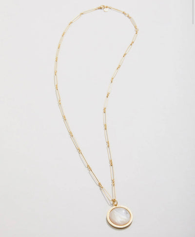 Spartina Franklin Necklace 24” Mother of Pearl