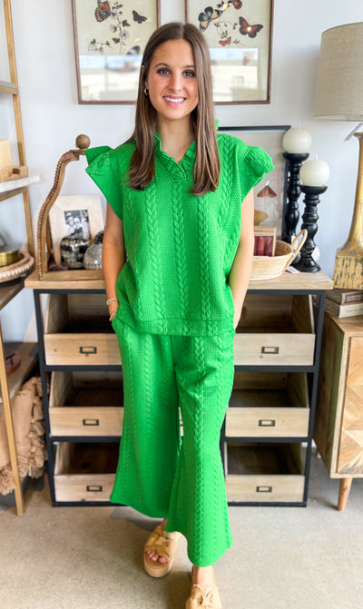 CC Green Kelly Short Set