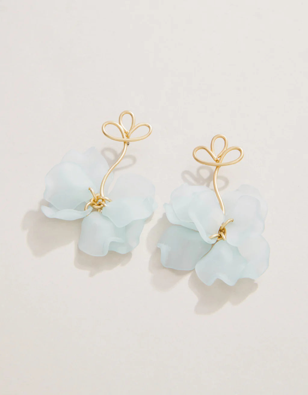 Spartina Corolla Stem Earrings Blue