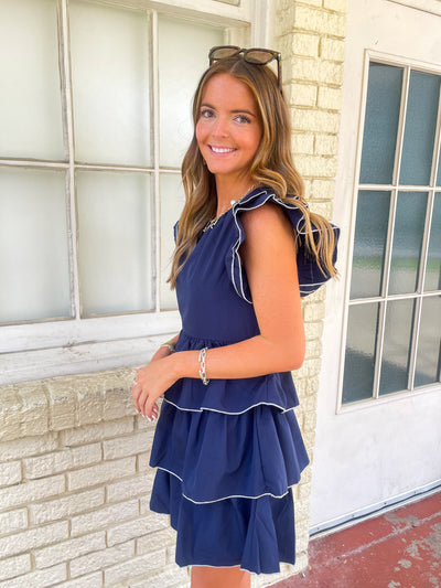 Navy Barrett Dress