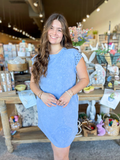 Umgee Blue Alitze Dress