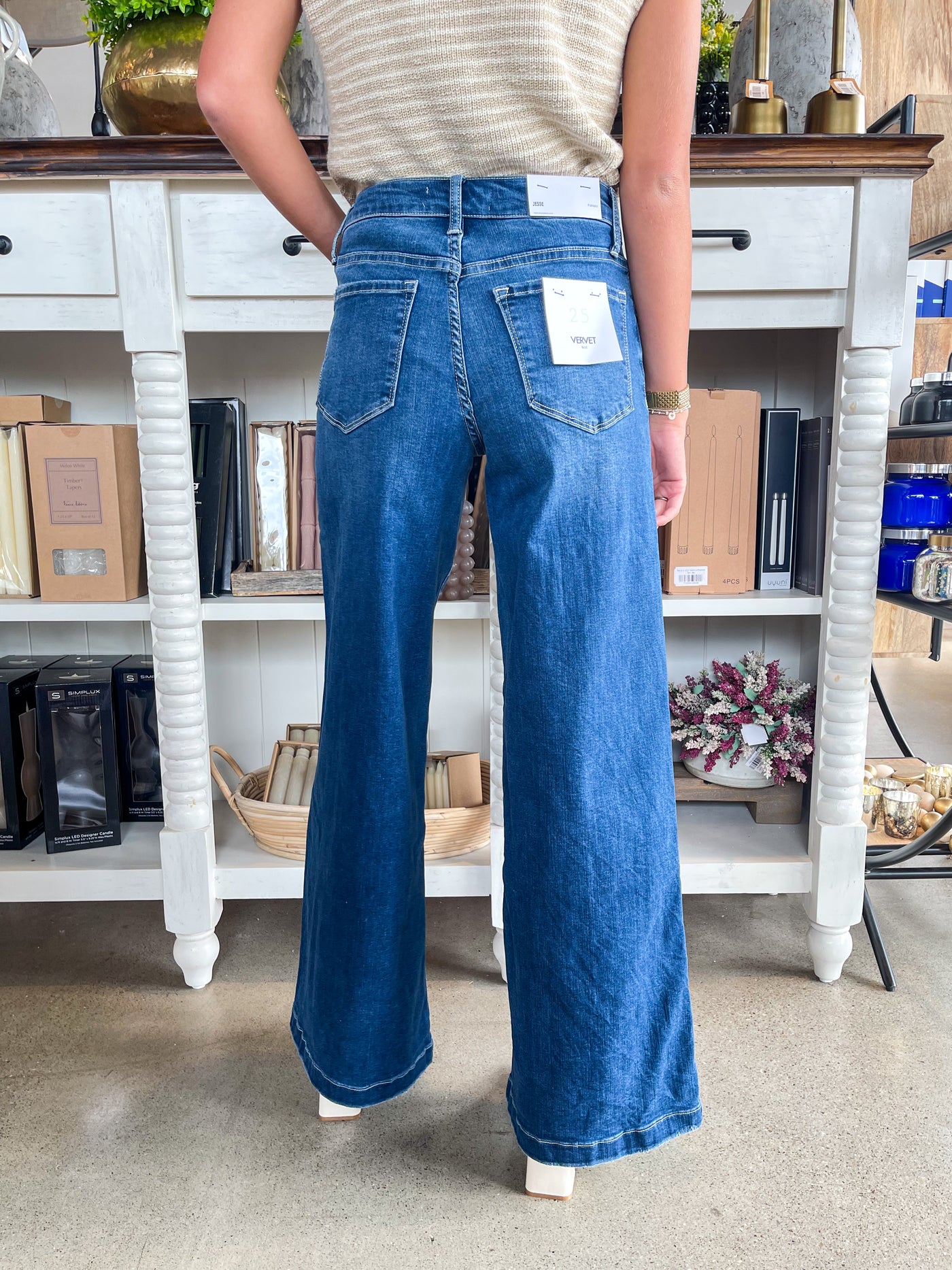 Vervet Mid Rise Palazzo Jean