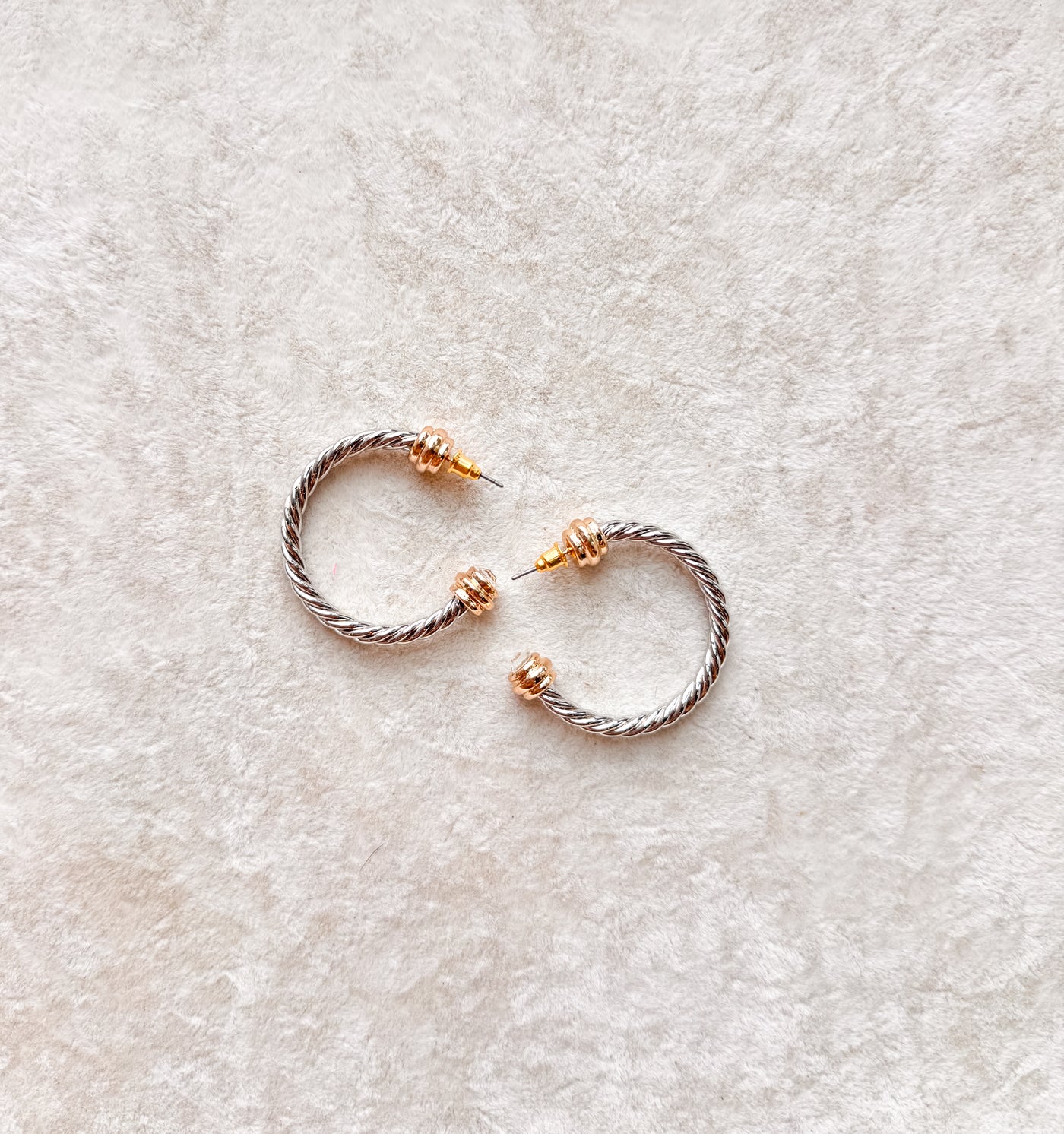 Layla Edge Twisted Metal Hoops