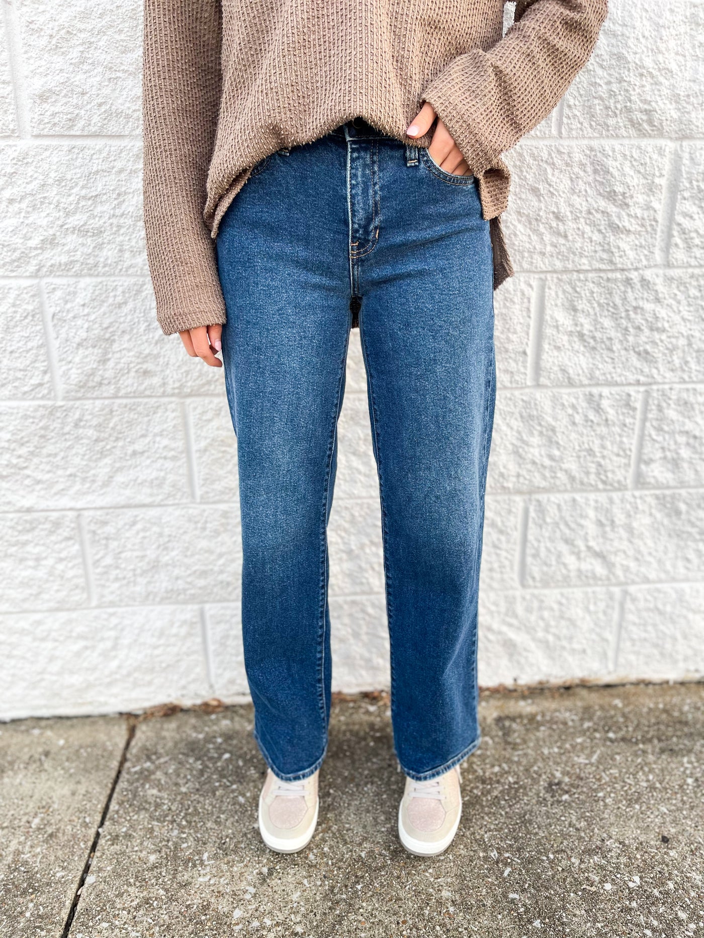 Dark Mid Rise Andie Jean