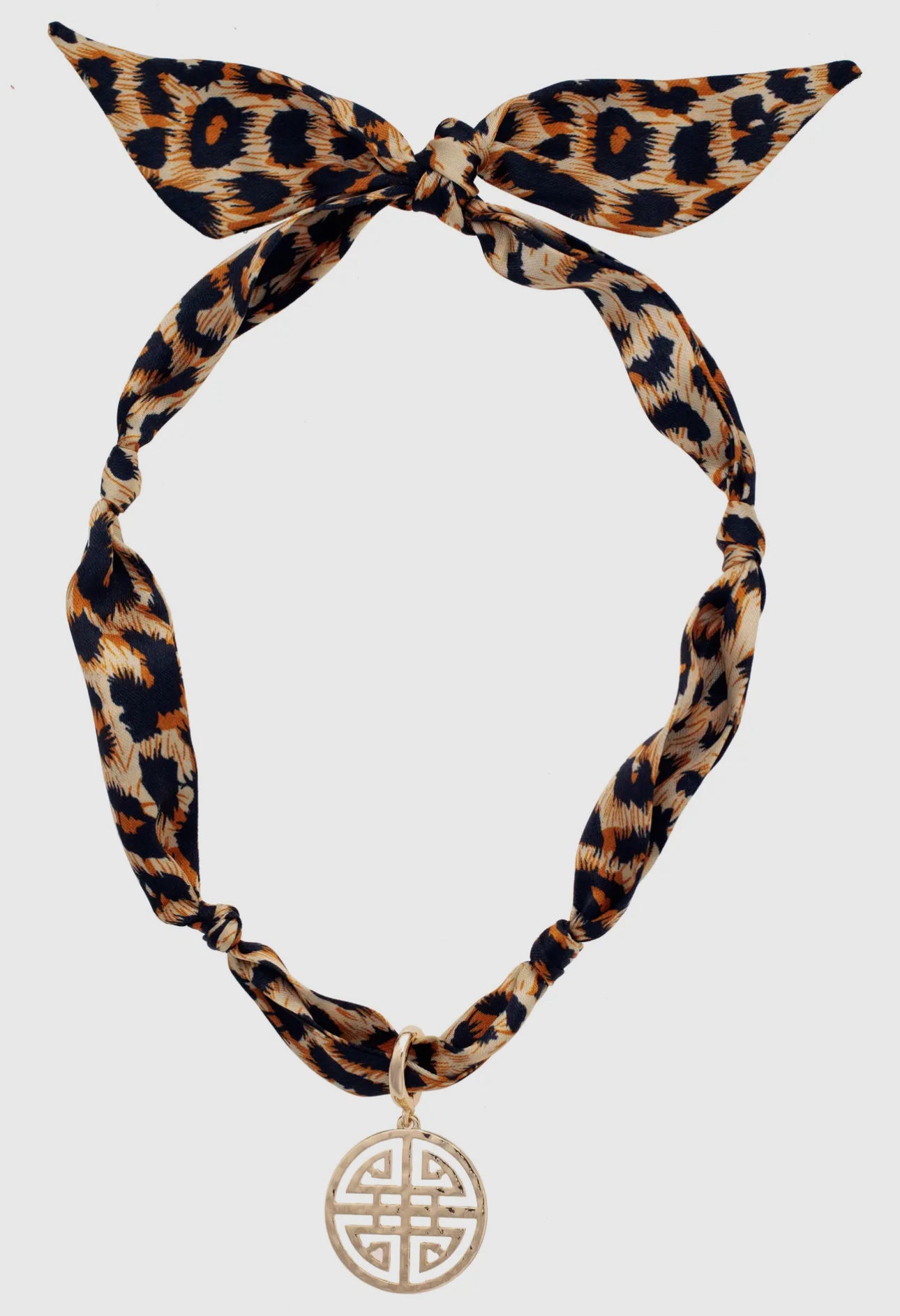 Canvas Style Scarf Necklace