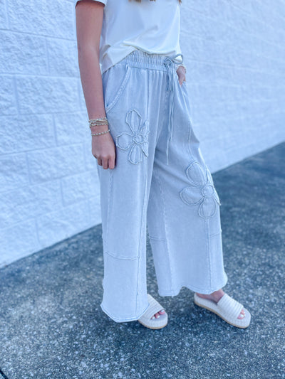 Stone Flower Patch Pant