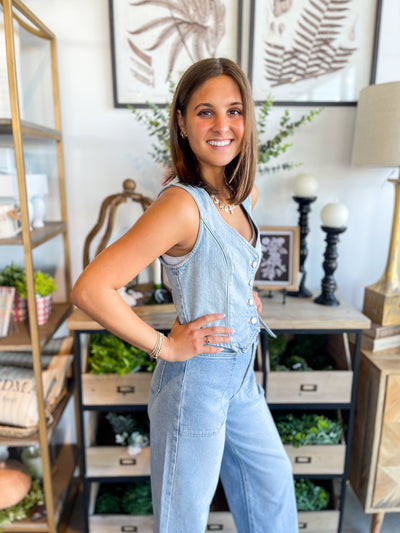 Just USA Classic Denim Vest
