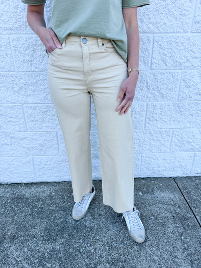 Khaki Soft Stretch Twill Pants