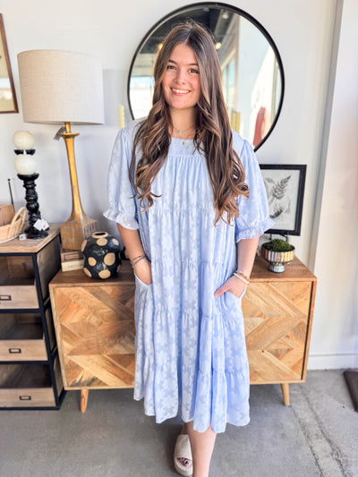 Floral Woven Jaki Midi Dress