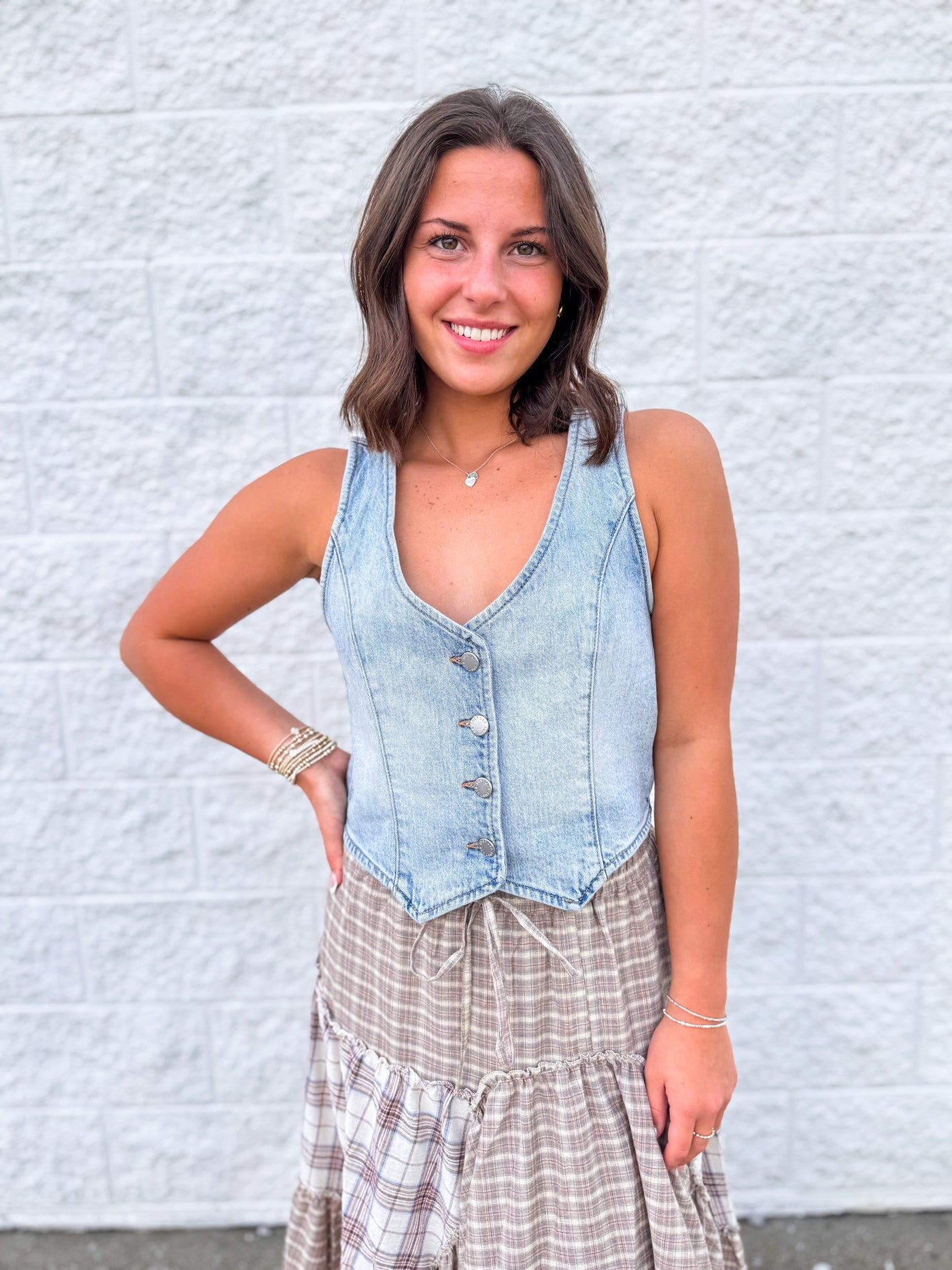 Just USA Classic Denim Vest