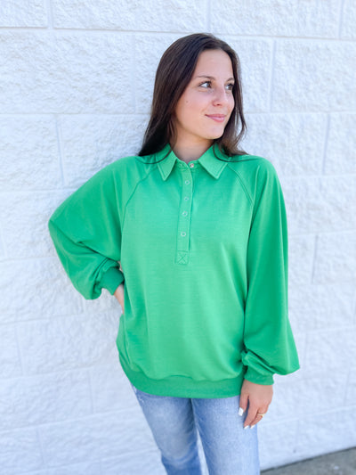 Green Carly Top