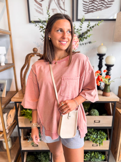 Blush Mineral Wash Xia Top