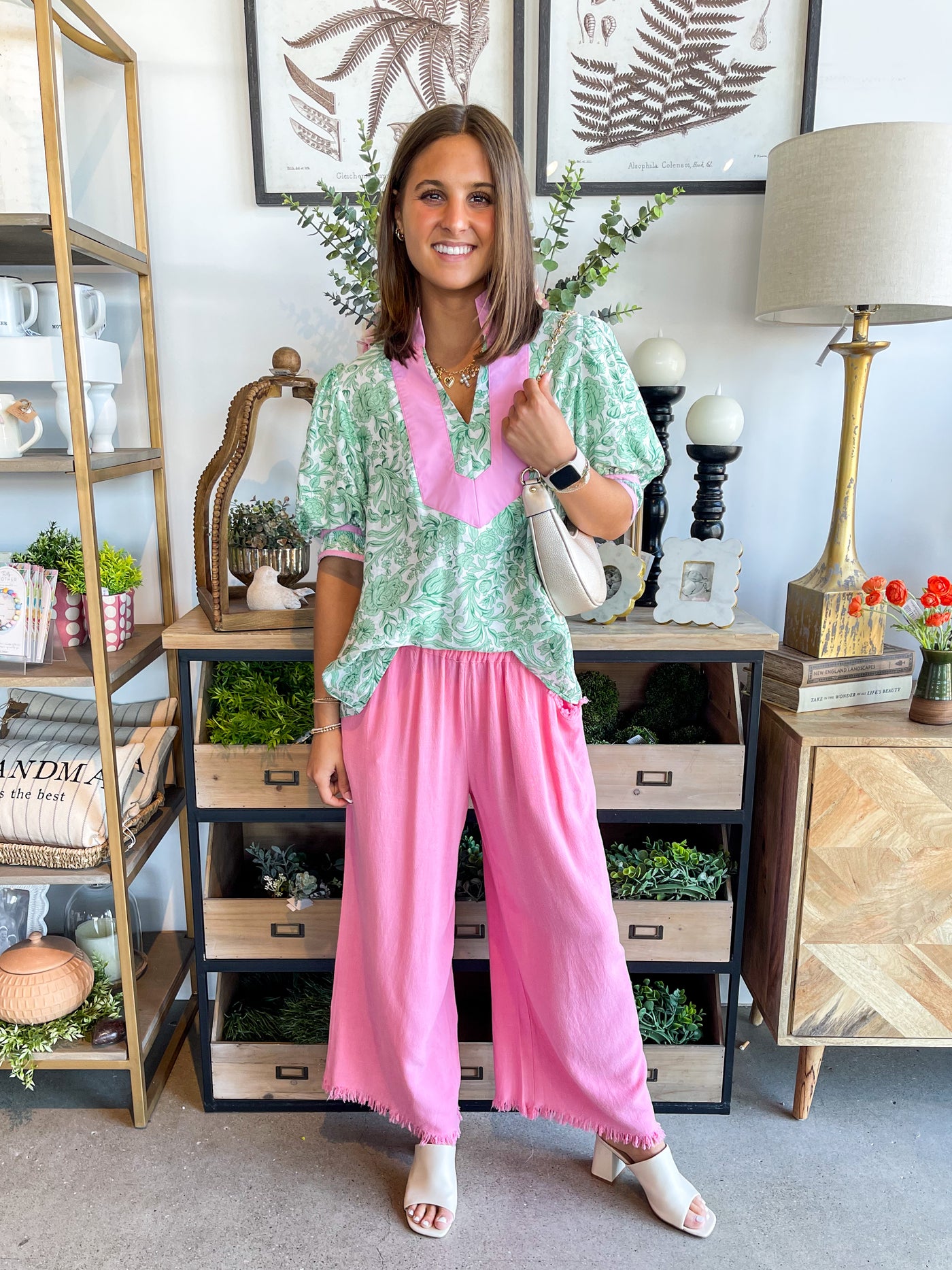 Umgee Cotton Candy Wide Leg Pants