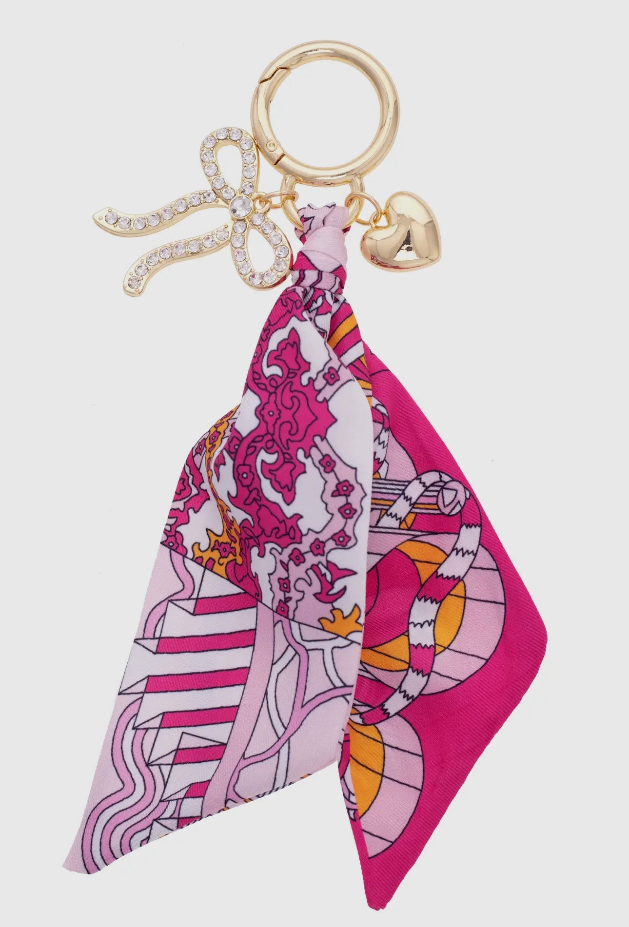 Carley Pave Bow Twilly Bag Charm