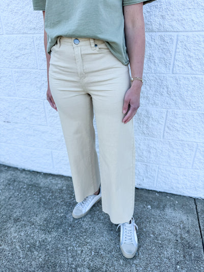 Khaki Soft Stretch Twill Pants