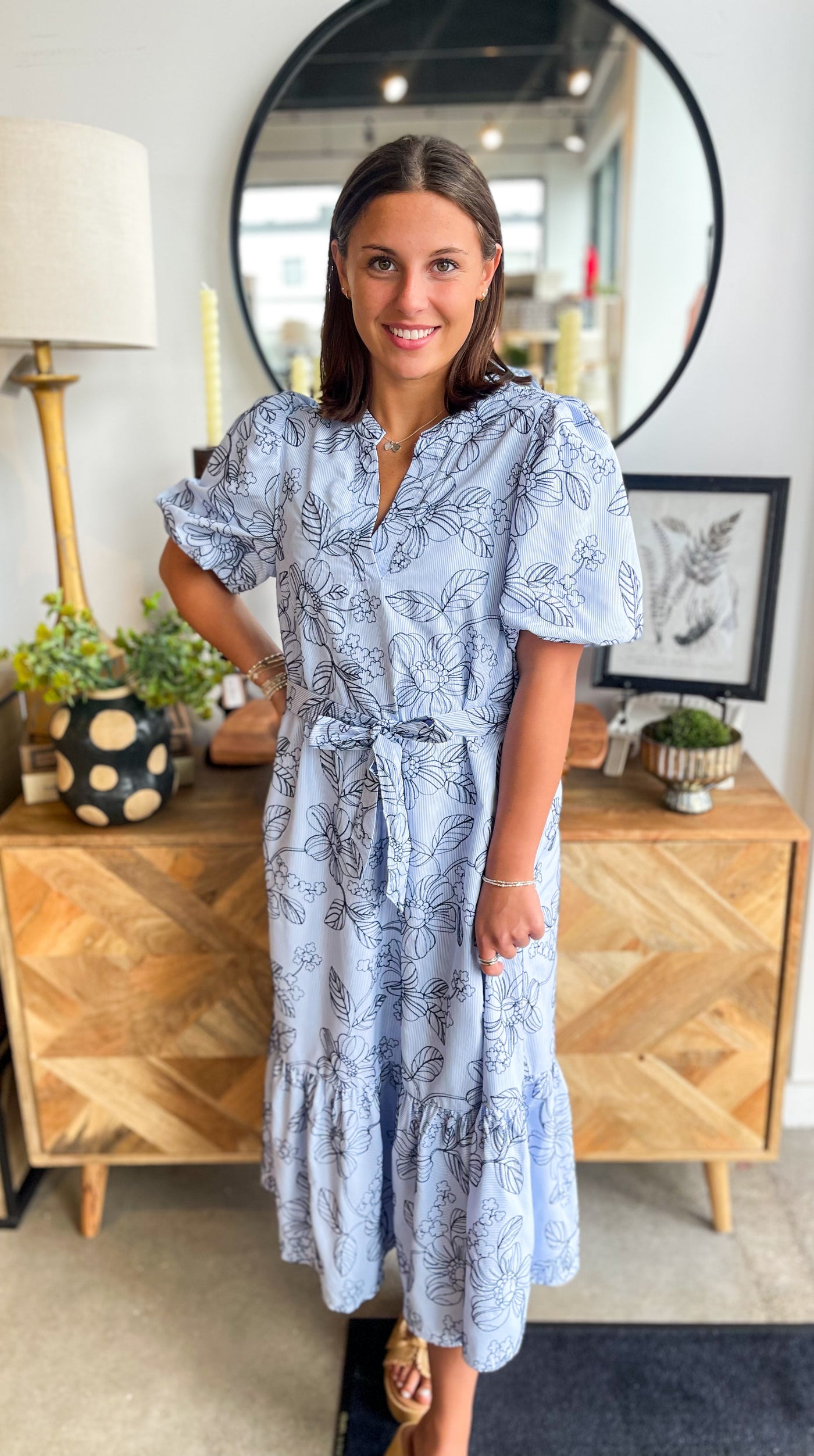 Umgee Blue Gweneth Dress