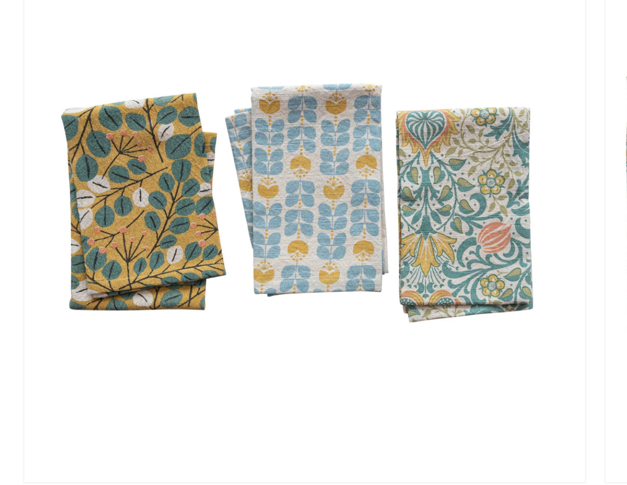 Botanical Pattern Tea Towel