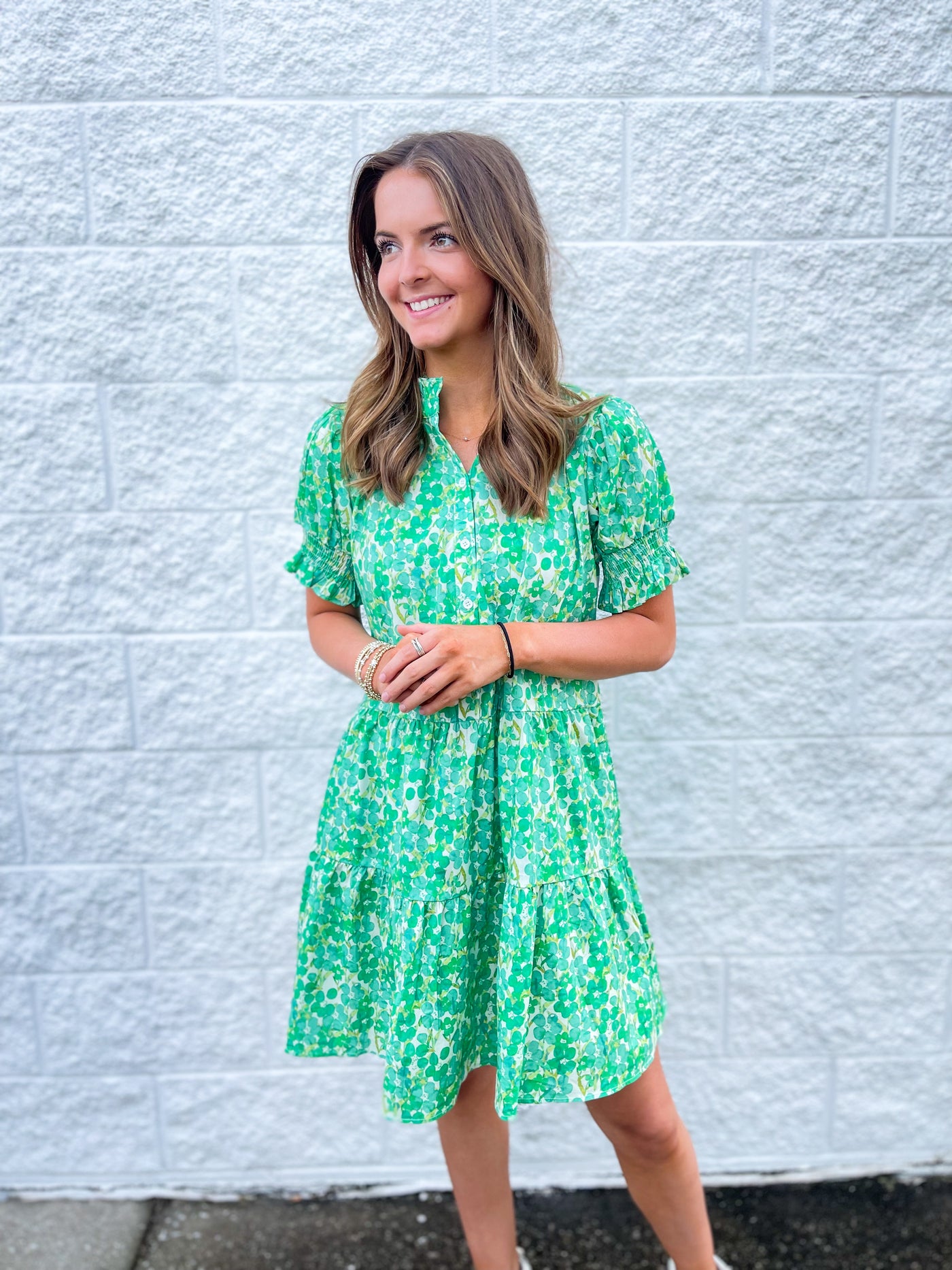 Mawiyah Floral Print Tiered Dress