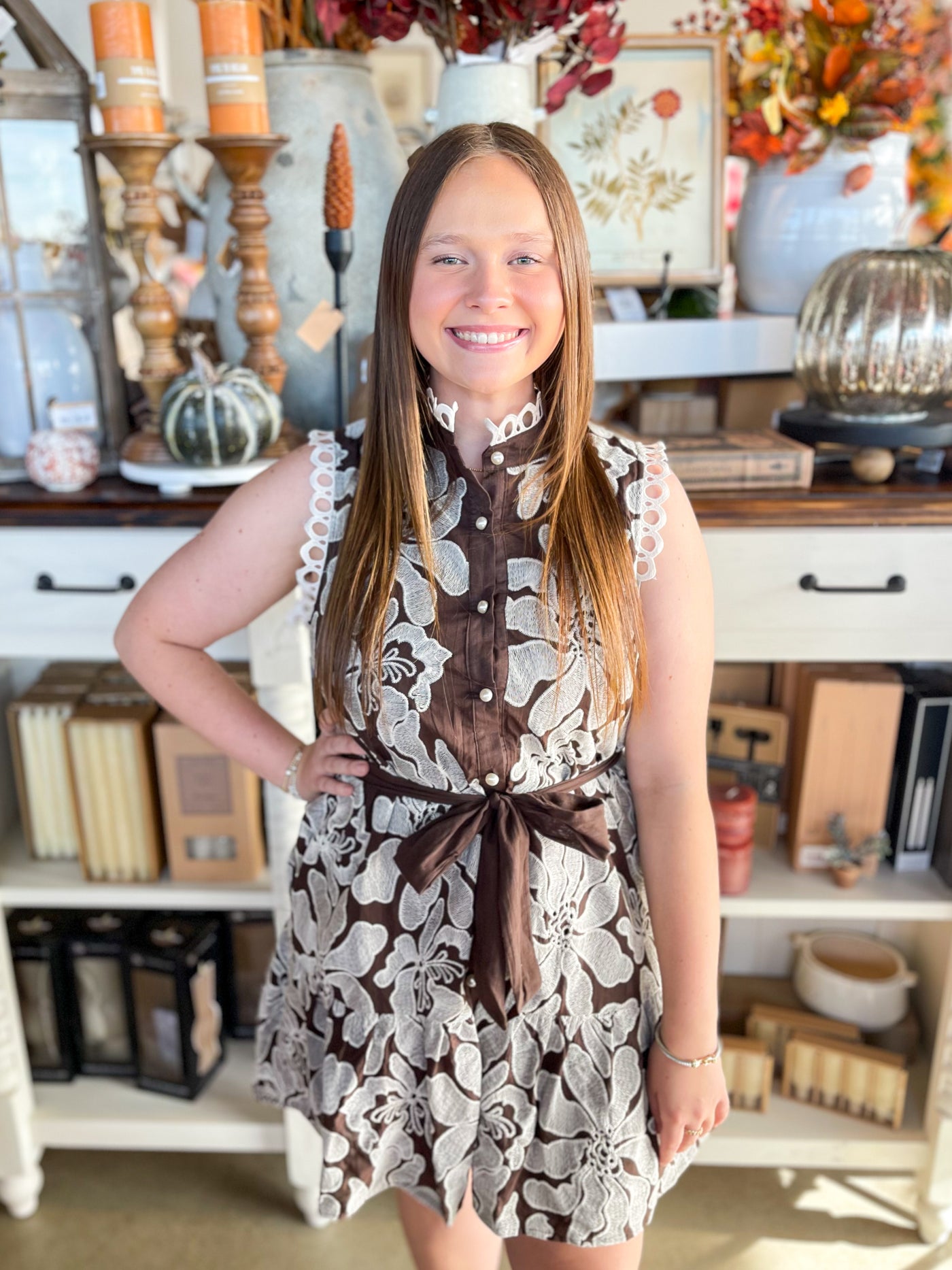Entro Brown Addyson Dress