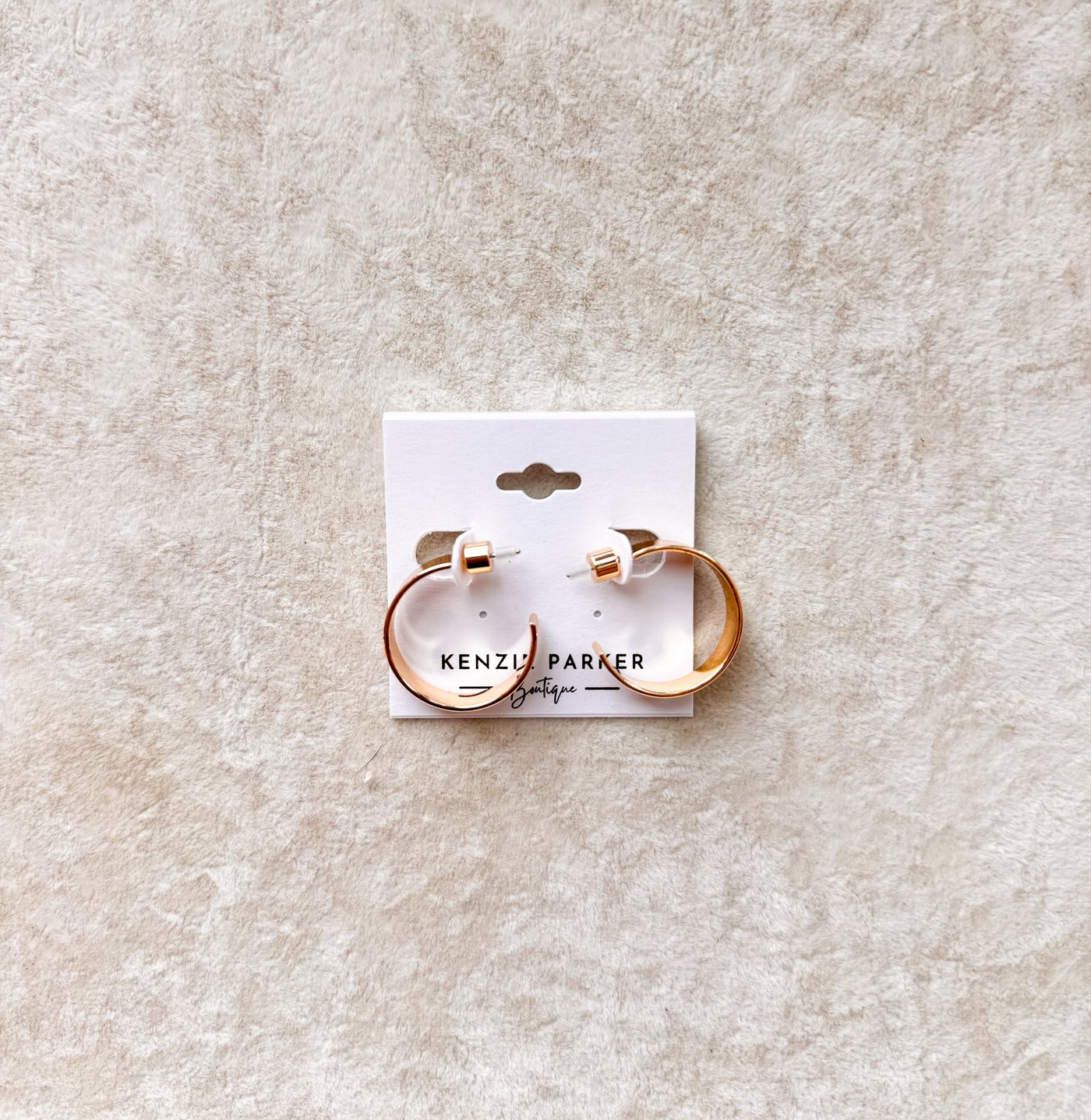 Aria 25mm Flat Metal Hoops