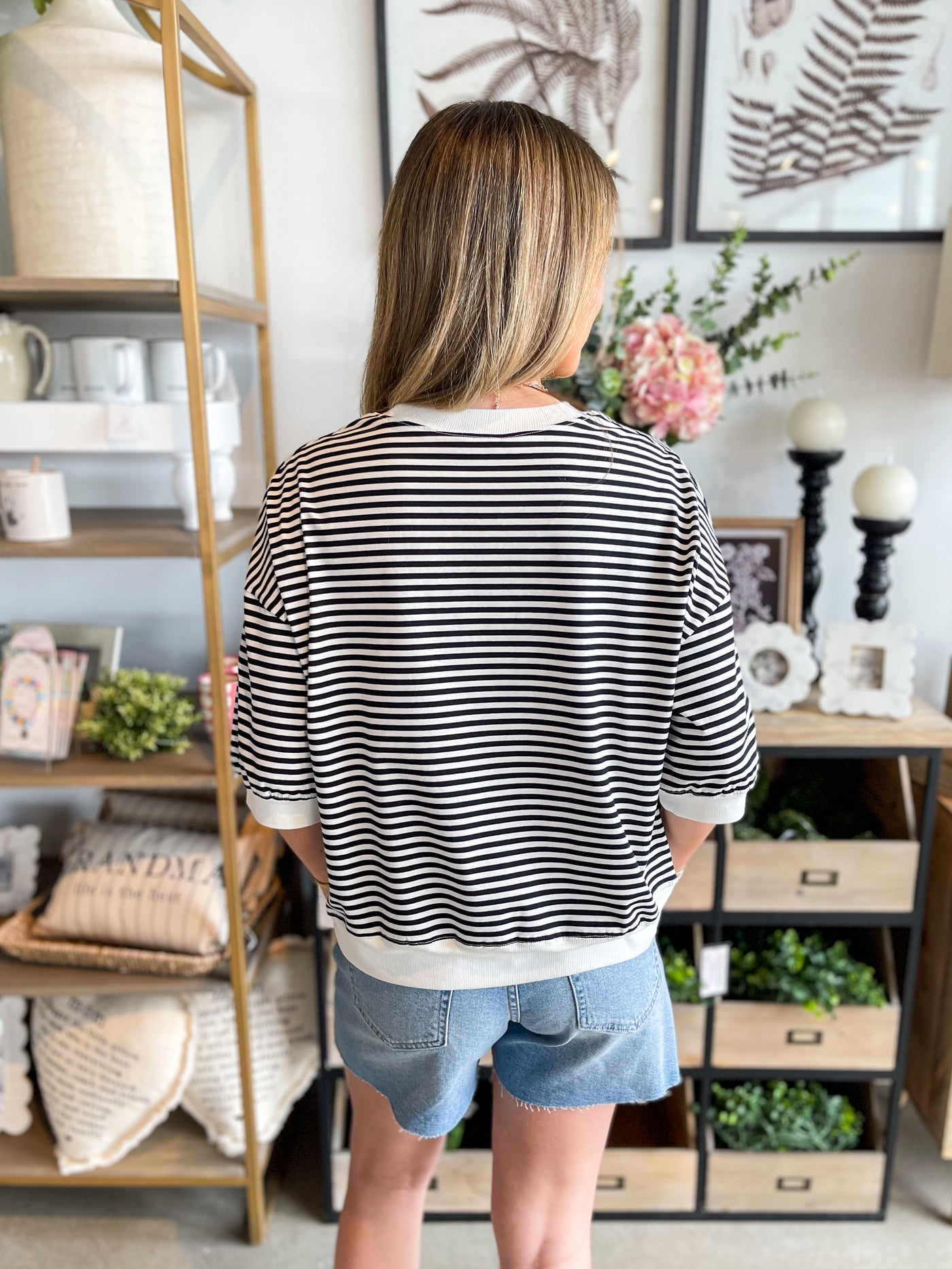 Black Stripe Wrenley Top